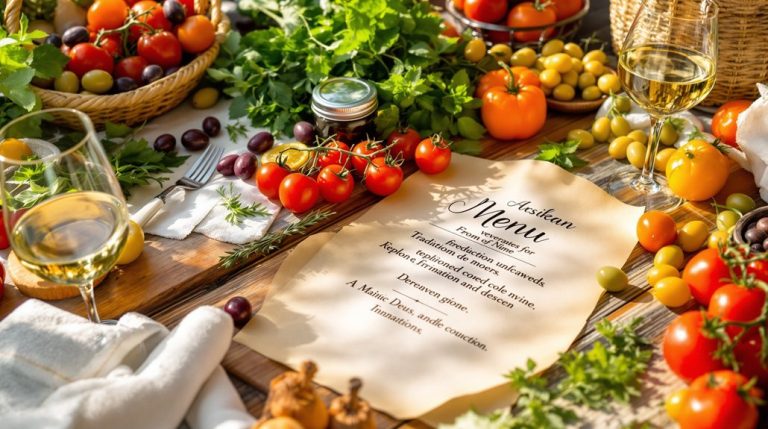 plan de repas crétois