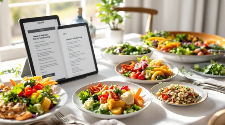 plan hebdomadaire de repas sains