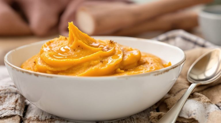 purée de patate douce crémeuse