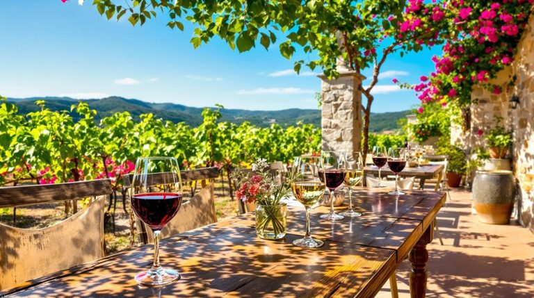 expérience de dégustation de vin méditerranéen