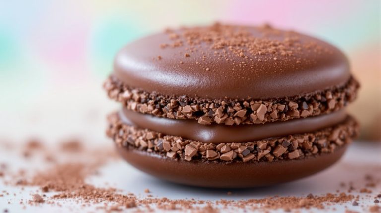 gâteau macaron au chocolat