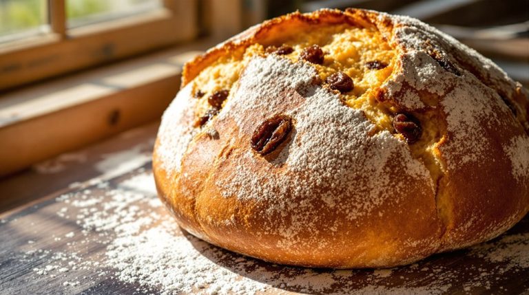 pâtisserie délicieuse remplie de raisins