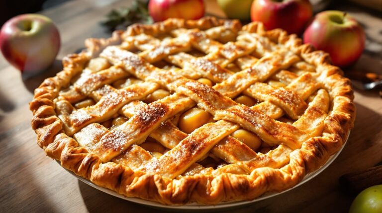 délice de tarte aux pommes classique