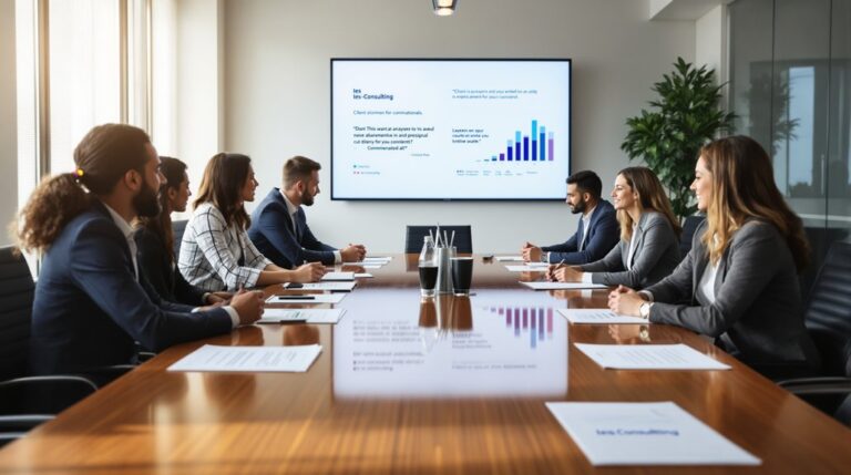 aperçu de l'entreprise de conseil et retours d'expérience