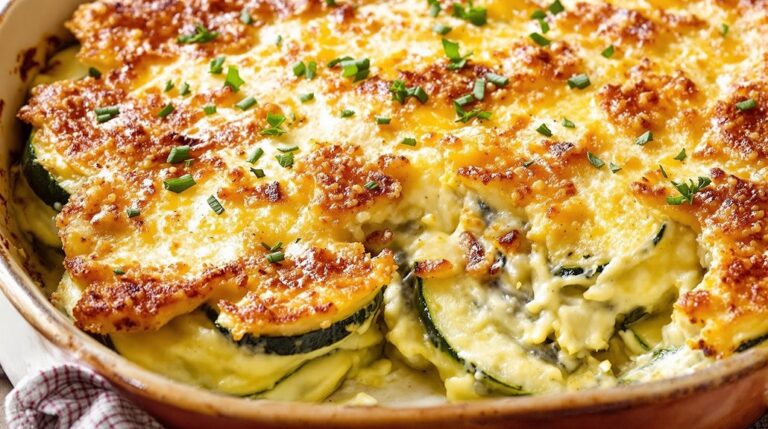 gratin de courgettes facile et savoureux