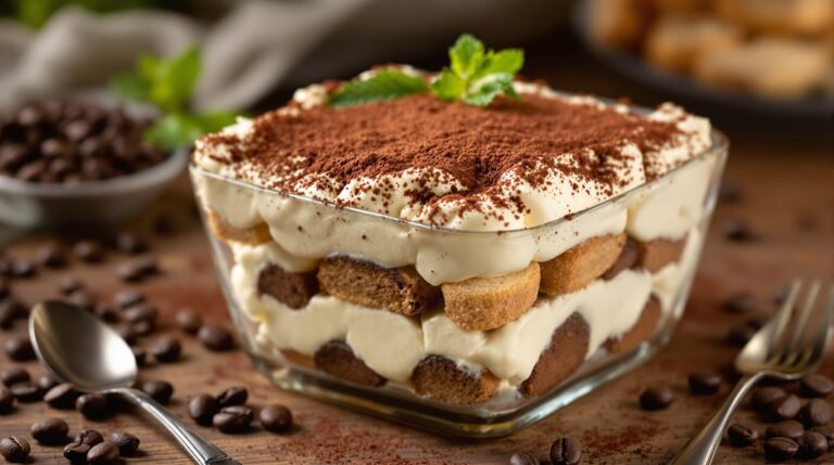 tiramisu maison avec simplicité