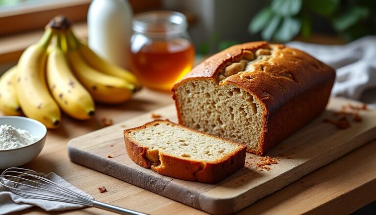 découvrez notre recette facile de banana bread moelleux, parfaite pour un goûter savoureux à réaliser tous les jours avec des ingrédients simples.