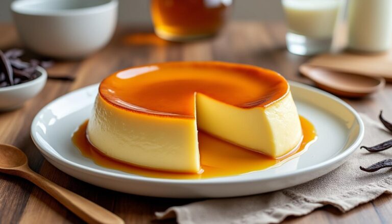 découvrez une recette facile et rapide de flan pâtissier maison sans pâte, pour un dessert gourmand et léger à préparer en un rien de temps.