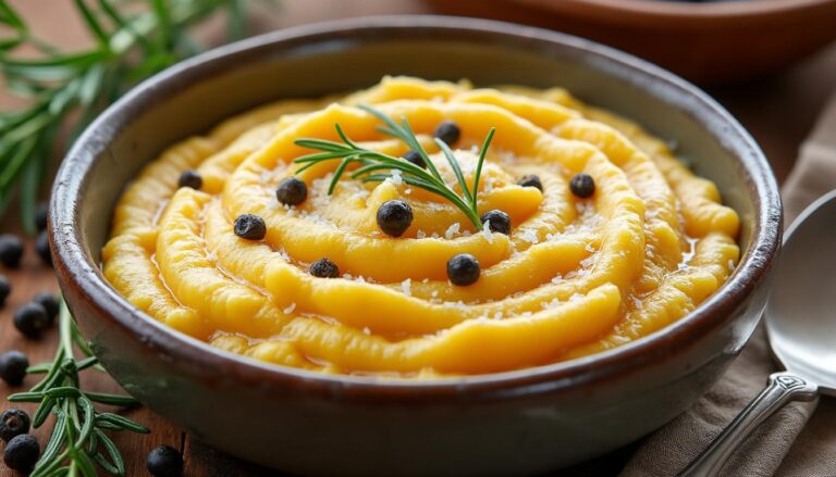 découvrez notre recette facile de polenta crémeuse et savoureuse, idéale pour un repas réconfortant et rapide à préparer.