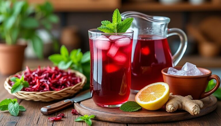 découvrez comment préparer une recette authentique de bissap, une boisson rafraîchissante à base de fleurs d'hibiscus, idéale pour vous désaltérer naturellement.