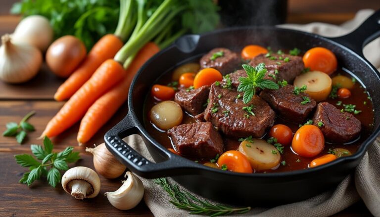 découvrez notre recette du bœuf bourguignon avec toutes les étapes détaillées pour réussir ce plat traditionnel français savoureux et convivial.