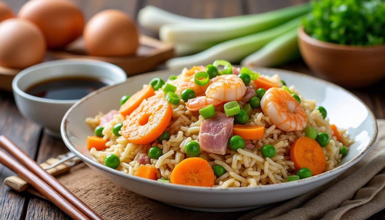 E Riz Riz cantonais express : recette savoureuse et simple