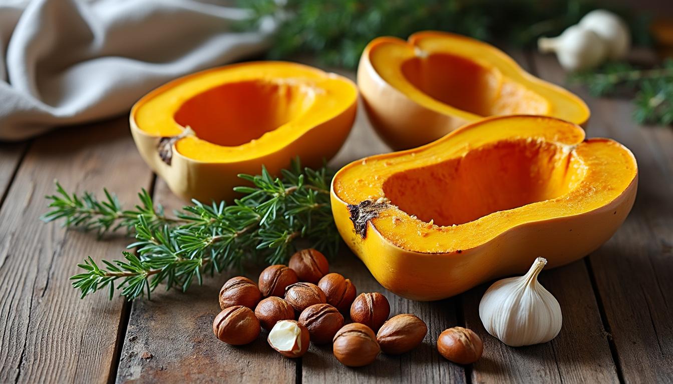découvrez une recette facile de butternut au four, parfaite pour un plat savoureux et réconfortant. idéal pour un repas rapide et gourmand.