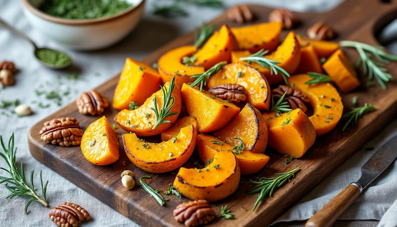 découvrez une recette facile de butternut au four pour un plat savoureux, idéal pour un repas sain et gourmand en toute simplicité.