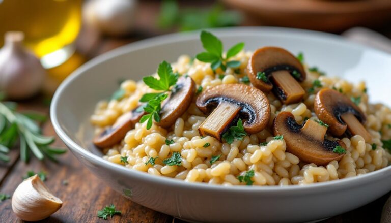 découvrez notre recette facile de risotto aux champignons crémeux, parfaite pour un plat savoureux et réconfortant en quelques étapes simples.