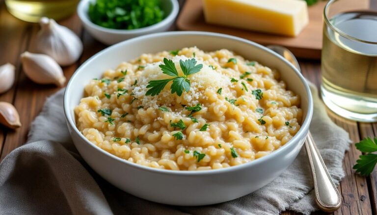 découvrez notre recette facile de risotto crémeux, parfaite pour réussir un dîner savoureux et convivial en toute simplicité.
