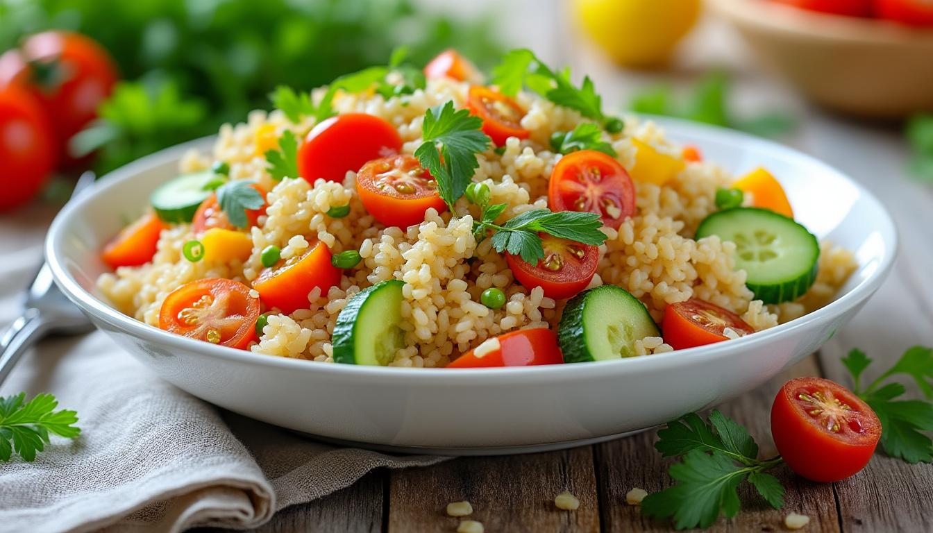 découvrez une recette simple et savoureuse de salade de riz, idéale pour profiter pleinement de l'été avec fraîcheur et légèreté.