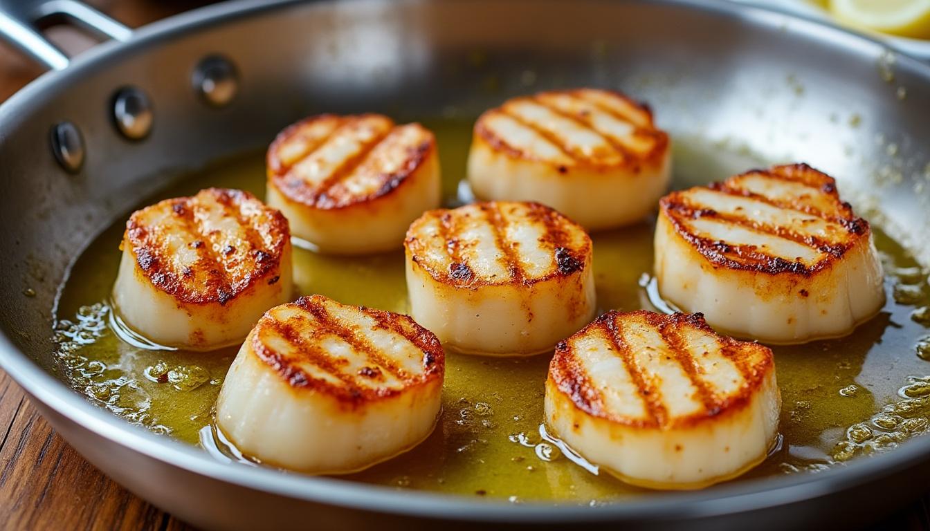 découvrez une recette simple et rapide pour préparer des saint-jacques savoureuses, parfaites pour un repas gourmet à la maison.
